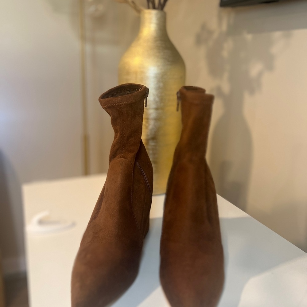 Steve Madden Brown Ankle Booties